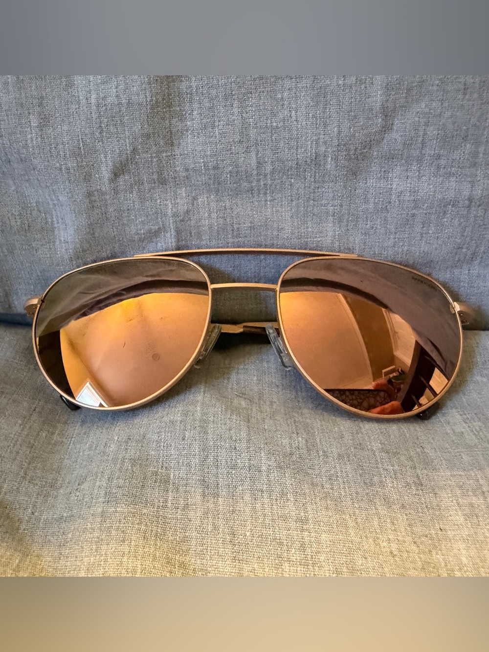 Randolph Engineering Rose Gold Aviator Sunglasses